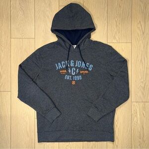 Jack & Jones Blue Pullover Hoodie